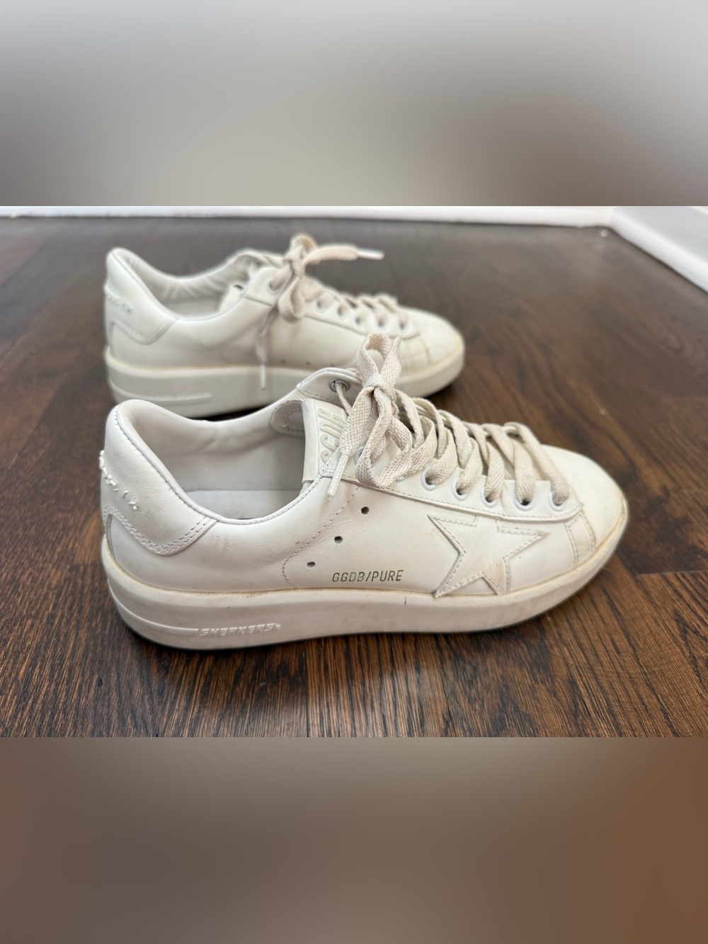 Golden Goose Pure Star White Sneakers size 36 - Picture 2 of 10